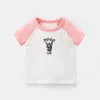 Daddy or Mommy and Me Don't Panic It's Organic Design Newborn Baby T-shirts Toddler Graphic Raglan Color Short Sleeve Tee Tops