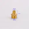 1 Piece Brass Copper Adapter G 1/8'' 1/2" 3/4" 1" Male Thread Durable Outer Wire Connector Garden Irrigate Water Pipe Fittings