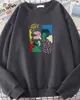 Blessyuki Mode Ästhetische Kunst drucken dünne Hoodies für Frauen Kleidung übergroße Vintage Sweatshirt Cotton Girl Pullover 240326