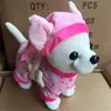 Плюшевые куклы Chi Love Plush Chihuahua с мешкой интерактивной электронный домашний домашний собака лай для собак начинка для животных, детская игрушка J240410