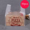 Bolsa de embalagem de pizza de 50pcs 7/9/10/12 POLENTE PIZZA BACA DE PIZZA FETLOW FAST FOITA
