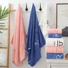 12 Constellations Soft Towel Set Letters Embroideried Face Bath Towels Coral Fleece Strong Absorbent for Adult Serviette De Bain