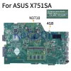 Płyta główna dla ASUS X751SA N3700/N3710 4G Notebook Mainboard X751SJ F751SJ K751SV F751SV X751SV A751SV F751SA A751SA Laptopa płyta główna