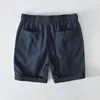 Katoenen linnen shorts fpr mannen zomer mode losse strand vakantieman casual plus size drawstring 240410