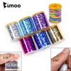 Bimoo 0,3 mm /1 mm Fly Lersing Mylar Tinsel Flash Flash Strip olografico per flash per flashback Fleaser Flies Legatura