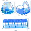 Tende giocattolo 3 in 1 tenda portatile tenda per bambini tenda giocattolo palcinetto oceano pool di tipi tende tipi che strisciano tunnel piscina palla baby giocando tende h l410