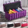 Nordic Double Doorway Shoe Storage Stool Rectangular Creative Design for Clothing Stores Durable Adult Seating Box