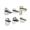 2pcs Wall Mount Glass Shelf Adjustable Wood Shelf Bracket Bracket Fish Mouth Glass Clamp 3-20mm/Zinc Alloy 3-28mm/3-15mm/3-20mm