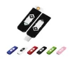 Cigarettändare USB -uppladdningsbar batteriändare Single Blister Packaging Flameless Windproof Smoking Groceries5437694