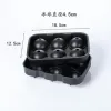 Whisky Ice Cube Maker Ball Mold Mold Brick Round Bar Accessiories Högkvalitativ svart färg Ice Mold Kitchen Tools