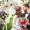 Kwiaty dekoracyjne Arch Arch Wedding Ceremonia sztuczna róża sznurka do drzwi ściany Symulowana jedwabna wiszące girlandowe festiwale na zewnątrz