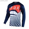 قمصان ركوب الدراجات تتصدر BAT Downhill Jersey Long Sleeve Moto Moto Bicycle Shirt Enduro T-Shirt Mountain Bike Jersey Cycling Clicking Y240410