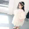 Girl Dresses Girls Dress Spring Autumn Mesh Fashion Baby Birthday 1st Year Little Princess Elegant Party Performance Kids Clothes