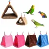 PET Bird Parrot Plush Parakeet Budgie Warm Triangle Hammock Cage Hut Tent Bed Hanging Cave 2020 Hot Solid Color Pet Accessories