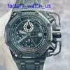 Heiße AP -Armband Uhr Royal Oak Offshore Serie 26165 Limited Edition Schwarz Keramik Titanmaterial Seltener und guter Artikel