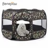 Benepaw Portable Waterproof Small Dog Tent Breathable Foldable Mesh Travel Pet House Cat Puppy Removable Cover Indoor Outdoor