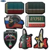 Chechnya Flag Flag Flag Hafted Patch Hook Pętla pełna haft odznaka