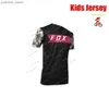 Radsporthemden Tops Childrens Motocross Jersey Bat Downhill Jersey Enduro T-Shirt Motorrad Trikot T-Shircyclesey Kick-trocken-Kinderrad-Fahrrad-Trikot Y240410