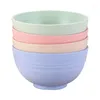 Bowls 4PCS/Set 6inch Fiber Rice Simple Household Dish Soup Storage For Women Men Children Kitchen Tools