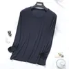 Men's T Shirts Modal Autumn Clothes Plus Size Middle-Aged And Elderly Long Sleeves Bottoming Shirt