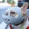 Hoopet bulldog munstycke andningsbara korgmusslor för små medelstora stora hundar justerbar maskbarkbet mesh mun nos