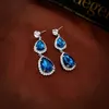 Sier Igle Blue Diamonds Droplet Tassel Light Fashion High Grades