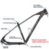 GORTAT 17" Mountain Bike Aluminum Alloy Frame Fits 29" Wheels MTB Bicycle Framework Brushed Polished Material Ultra Light Matte