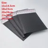 50pcs mattschwarz gepolsterte Umschlag Metallic Bubble Mailer Aluminium Foliengeschenkbeutel Packung Wrap Bud Bubble Packaging Bag224v