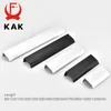 KAK Black Silver Hidden Cabinet Handles Zinc Alloy Kitchen Cupboard Pulls Drawer Knobs Bedroom Door Furniture Handle Hardware