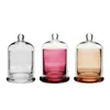 1 st glasburkar för ljus kupol cloche bell burk doftljuset gör kit ljusfartyg bulk tom container 190 ml/220 ml