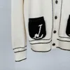 Mäns plus -hoodies tröjor Sweatshirts Nya Aop Jacquard -brev stickad tröja under hösten / vinterförvärv Knitting Machine E Anpassad JnLarged Detail Crew Neck Cotton 6yf4