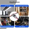 5pcs 2 Pin dc/ac 300v 10a 18-22awg no welding no screws Quick Connector cable clamp Terminal Block 2 Way Easy Fit for led strip