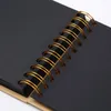 2024 30/80 Pages Diy Bowtie Ribbon Scrapbook Craft Paper Photo Photo Album Album Mémoire de mémoire Kraft Paper Black Cardboard