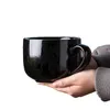 Large Capacity 700ml Ceramic Coffee Mug Breakfast Oatmeal Milk Tea Cup Instant Noodles Bowl Novelty Gifts Best For Your Friends