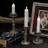 Candlestick de resina retro, vela clássica de aromaterapia, titular de antiguidades, adereços de fotografia, mesa de bar, casamento, decoração de casa
