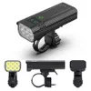 NEWBOLER Power Display 6 LEDs Bike Light USB Aluminum MTB Bicycle Light Kit 5200mAh Battery Cycling Headlight Bike Accessories
