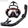 Máscaras de mergulho 2023 Nova máscara profissional de mergulho e snorkels de mergulho com óculos de mergulho Conjunto de soneca máscara de snorkel adulto unisex y240410