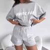 White Foxx T-shirt Femmes Suit nouveau designer Tracksuit Fomes Fashion Fashion Sporty Two Piece Set Pantalons Casual Jogging Cost Off Whiteshoes Shirt Whitefox Hoodie 382