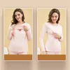 Long Sleeve Mommy Maternity Nursing Pajamas Set Pregnant Women Sleepwear Breastfeeding pajamas 2pcs/set