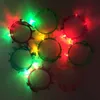 Led Rave Toy Free Shipping 12pcs/lots Party Decoration LED Lights Wristband Ring Band Gear Glowing Rave Led Bangle Glow Toys Punk Wristband 240410