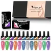 12pcs/Kit Venalisa Gel Poliska do paznokci z wysokiej jakości markową pudełko dla kobiet prezent odblaskowy żel żel Pigment Paznokcie Manicure