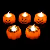 1/2/3PCS Pumpkin Candle Light Halloweenowe przyjęcie LED LED LED LAMPE LAMPE LAMPOWANIA ROZMIAR HALLoween Dekoracje do domu