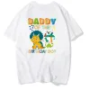 Dinosaur Boy Birthday Family Dopasowanie T Shirt Boy Dinosaur Temat Ubranie Tata Mom Brother T-shirt