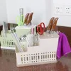 Rack de rangement de cuisine en plastique pylot drainage rack