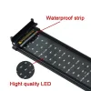 100-240V 6W 12-18 "LED Aquarium super brillant LEDS BLANCHES BLEUTES AVEC BRACKETS EXTENSIBLE POUR 28-50 CM