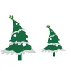 Christmas Green Tree Flake Senti Selt Craft Wall Stick para crianças Living Bedroom School Door DIY Presentes artesanais para o Ano Novo 2022