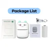 Printers Mini Photo Pocket Printer Portable Inkfree Thermal 57mm Sticker Paper Wireless Bluetooth 203pi Android IOS Printing Label Maker