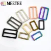 Meetee 38mm 10/20st Metal Ring Buckles Tri-Glide Juster