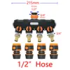 1/2 3/4 Inch Hose 2/4-Way Garden Tap Water Splitter Garden Hose Quick Connector Y-Type Watering Distributor For Outdoor Faucet