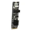 Карты 19 PIN -PIN -карта M.2 Mkey PCIe к передней части USB 3.1 5 ГБ для VL805 Основной адаптер управления C 19PIN для компьютера